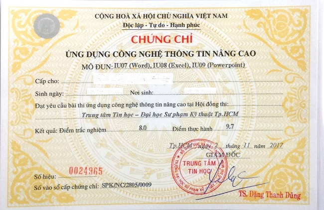 Chứng chỉ Ứng dụng CNTT tại Bình Dương CHUẨN KỸ NĂNG MỚI 4.0 - Trung tâm Tin học Bình Dương Dạy nghề Lâm Minh Long