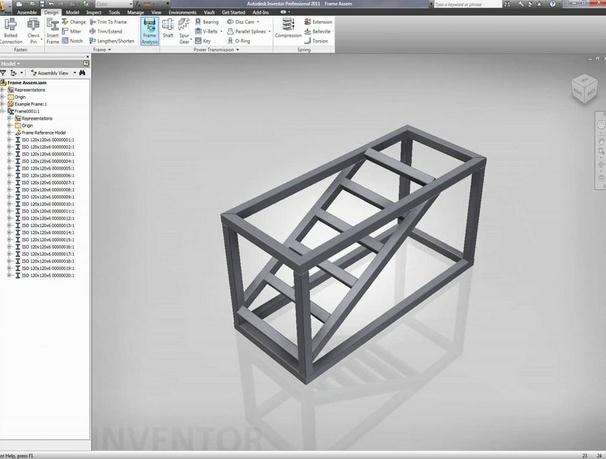 Inventer Thiết kế khung dàn (Frame Generator)