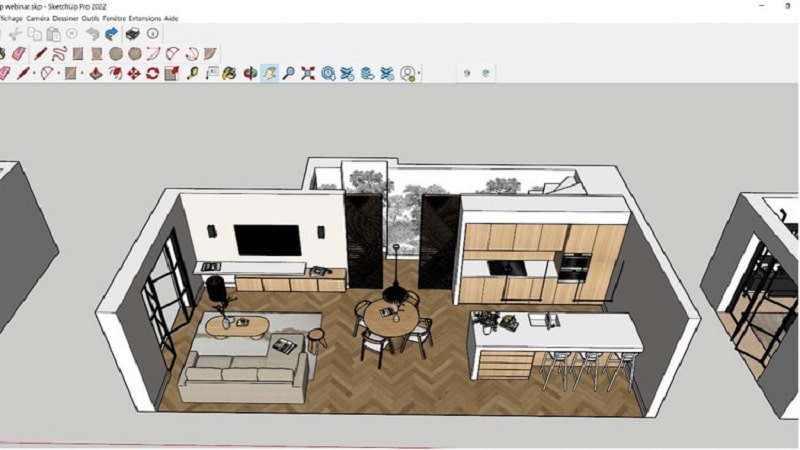 Ứng dụng của sketchUp trong thiết kế nội, ngoại thất 3D