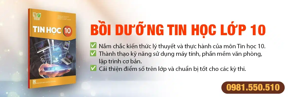 bồi dưỡng tin học lớp 10 tại bình dương 01